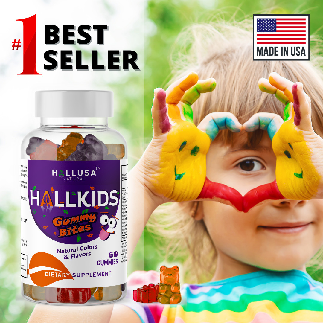 HALLKIDS Multivitamin Gummies – Immune Boost – Children’s Health – 60 Gum