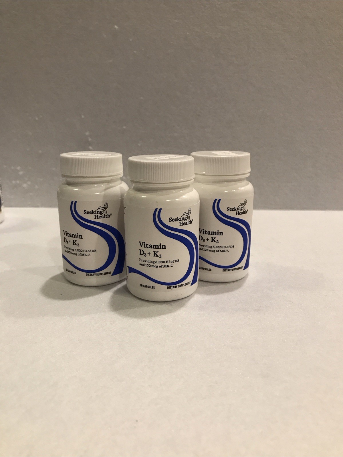 Seeking Health Vitamin D3 + K2 – Immune 60 Count (Pack of 1), Green-062
