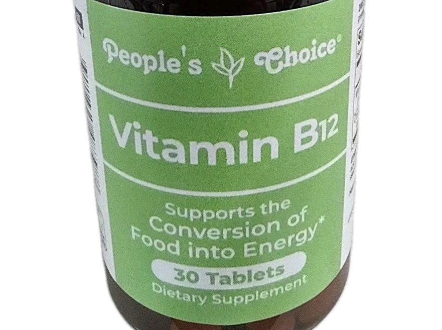 ( Lot 12 Bottles ) P.Choice Vitamin B12 ( 30-Tablets/Bottle=TOTAL 360-Tablet )