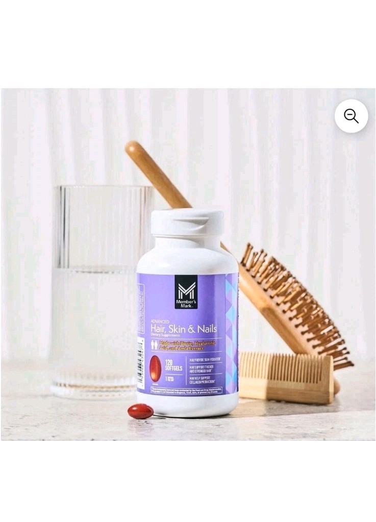MembeMember’s Mark Advanced Hair Skin & Nails Biotin Hyaluronic Acid 120 Softgel
