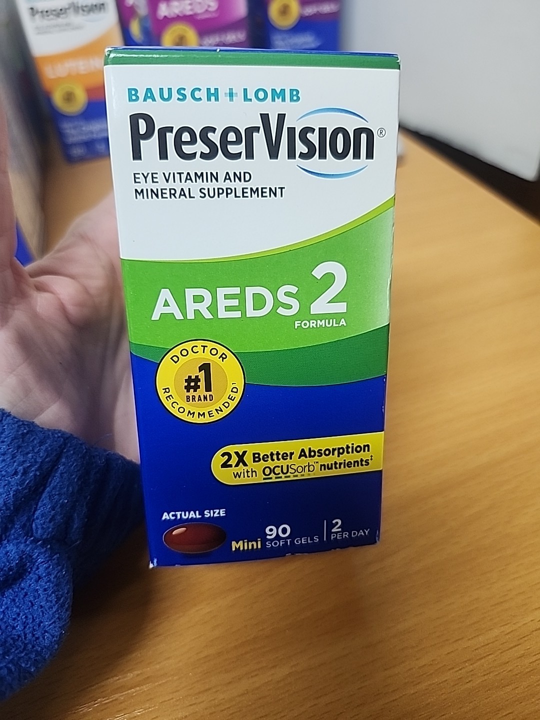 Bausch & Lomb PreserVision Eye Vitamin and Mineral Supplement – 90 Soft Gels