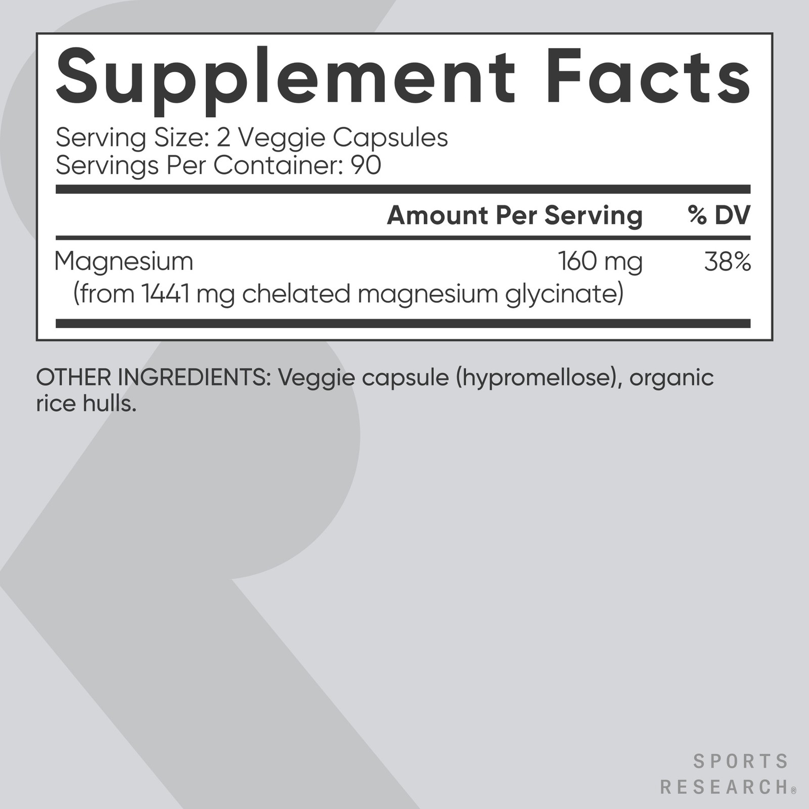 High Absorption Magnesium Glycinate 160mg Restful Sleep & Enzymatic Process 180