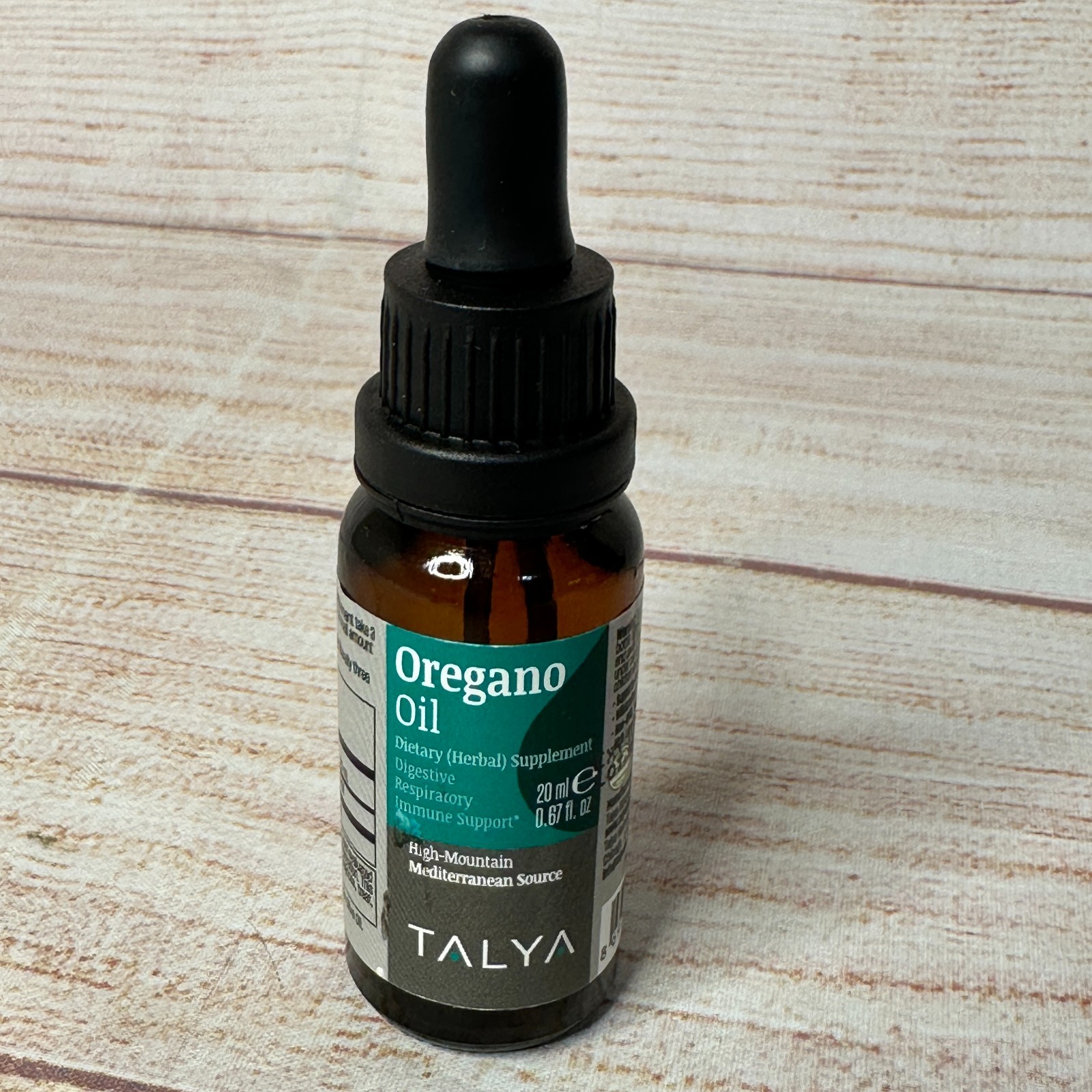 Talya Oregano Oil Digestive Respiratory Immune Support 20 ml 0.67 oz 10/2027