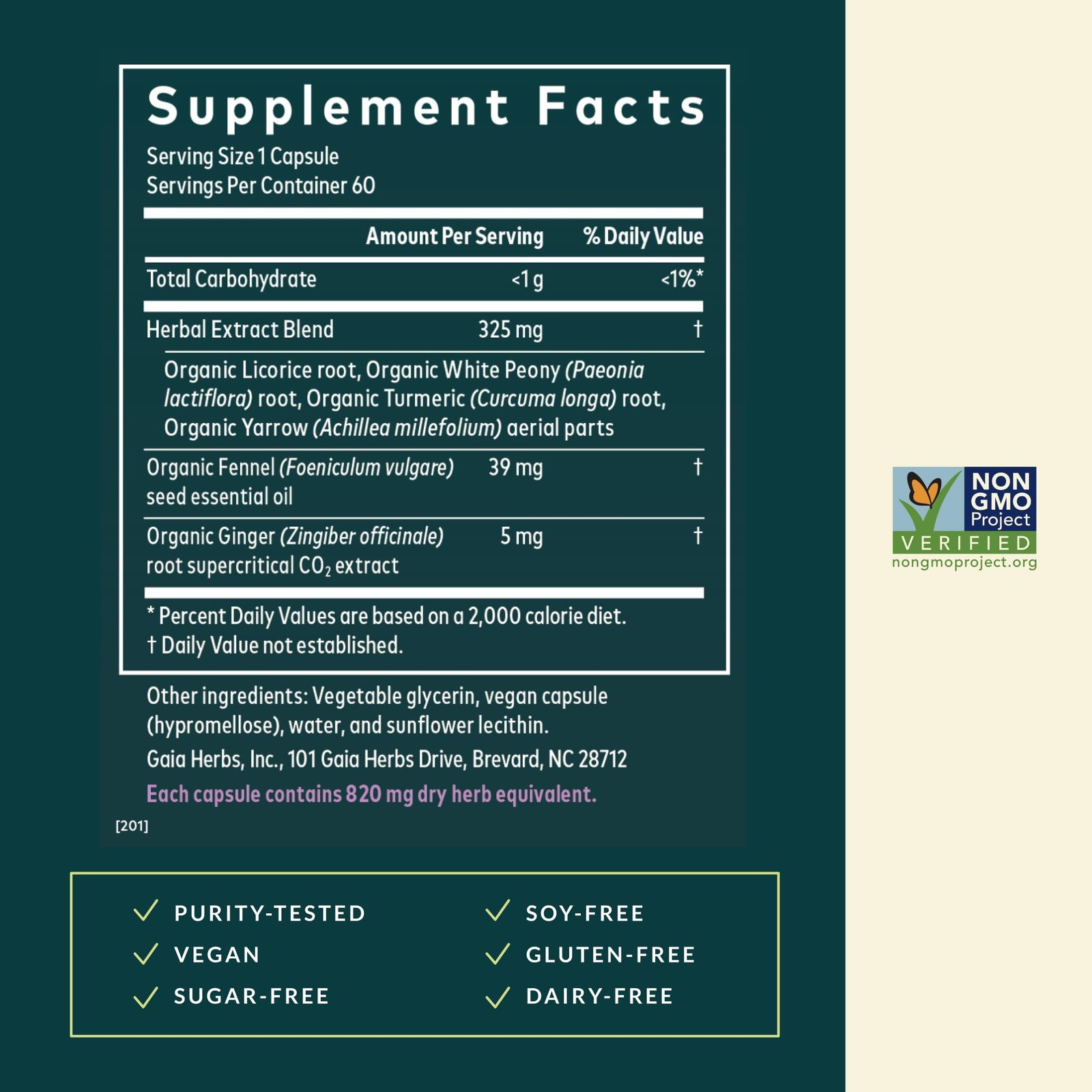 Cramp Relief – Herbal Supplement for Period Cramp Relief* – Made with Fennel …