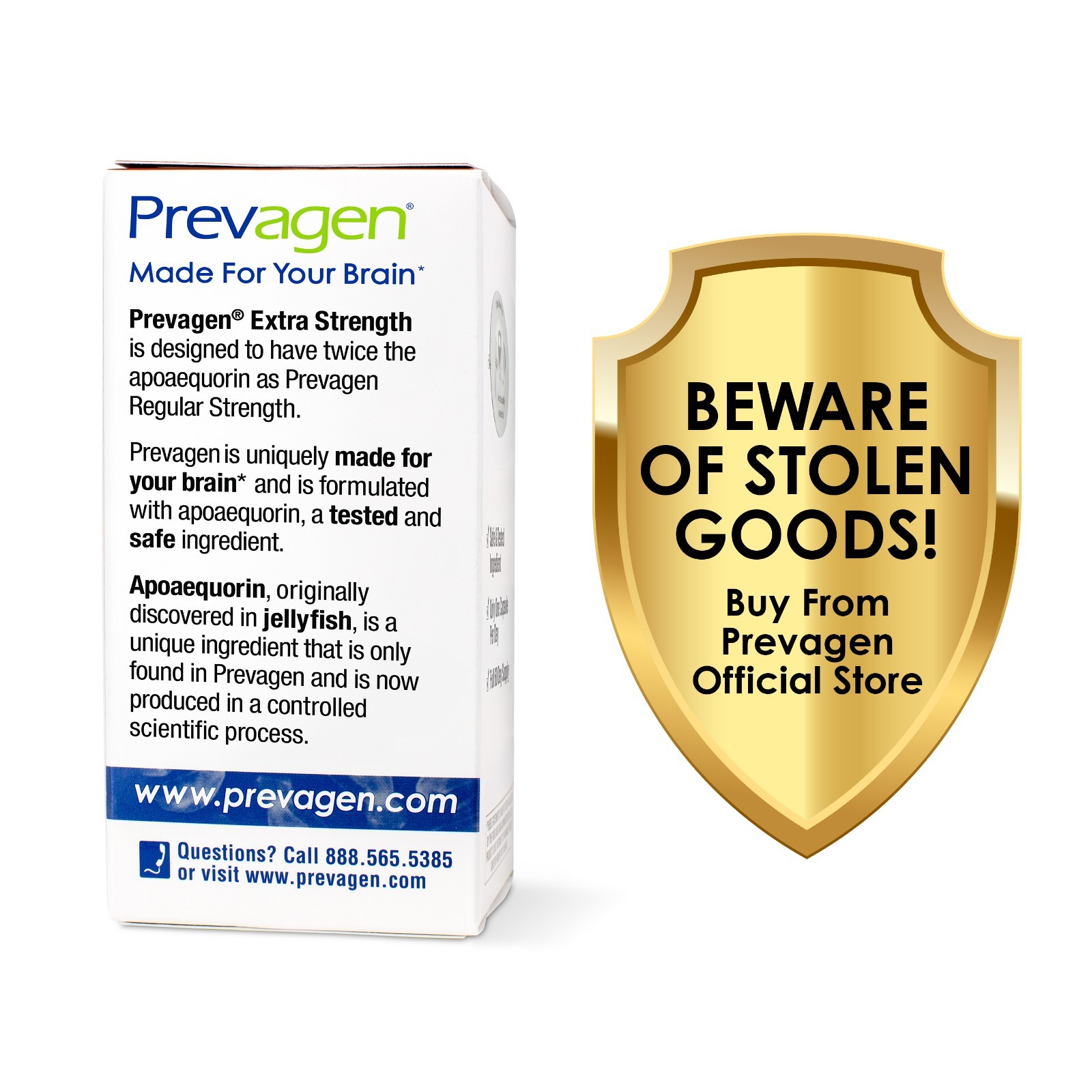 Prevagen Extra Strength 20mg Capsules – 60 Count – 2 Pack (120-Day Supply)
