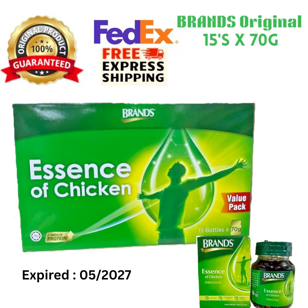 BRAND’S Essence of Chicken Original 70g x 15’s for Energy & Concentration 1 pack
