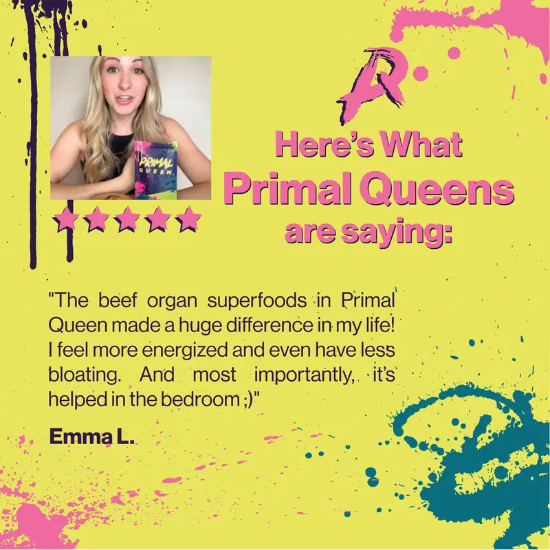 Primal Queen Beef Organ Superfood – 60 Day Refill – Supplement for Women