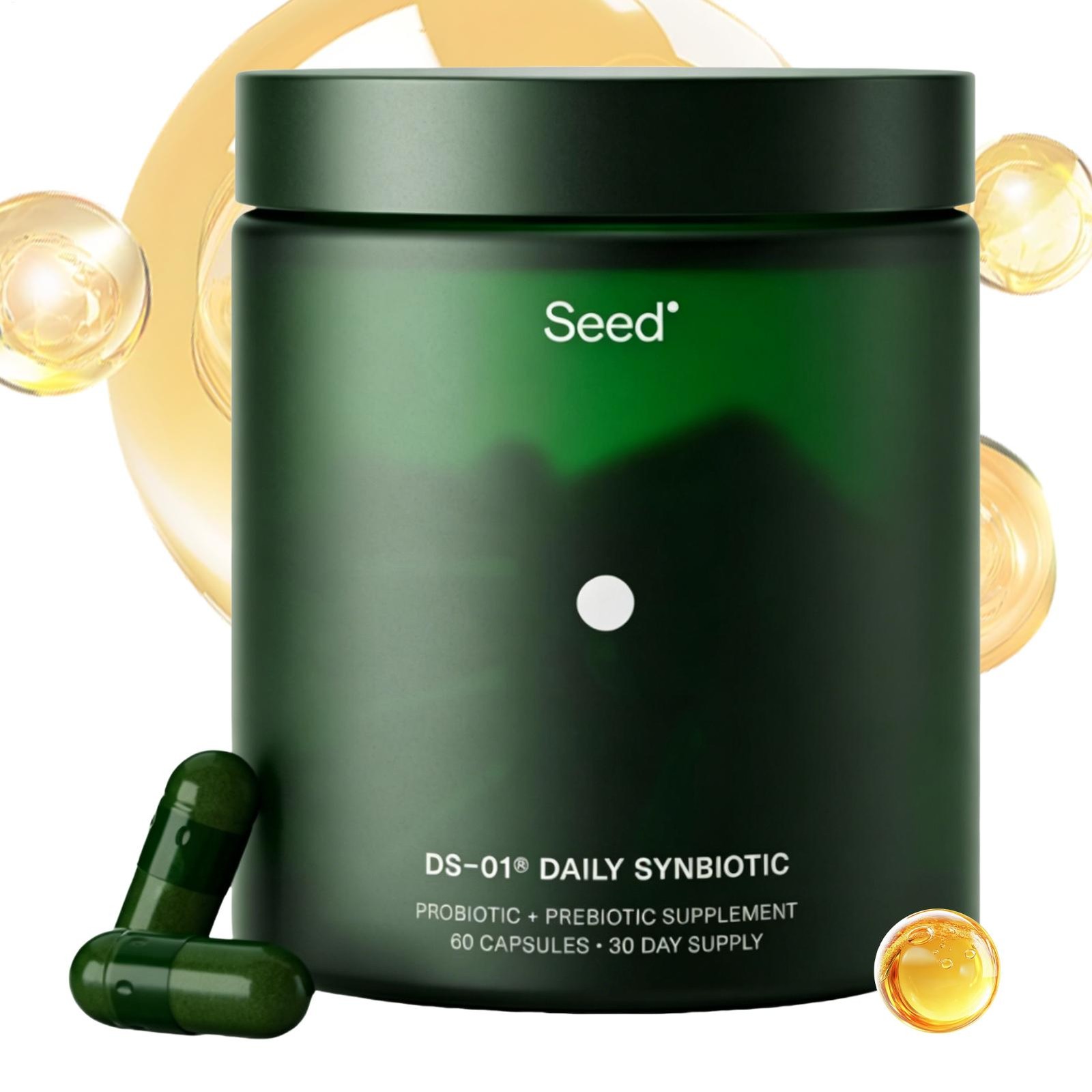 Seed DS-01 Daily Synbiotic – Prebiotic and Probiotic for Women & Men 60 Count