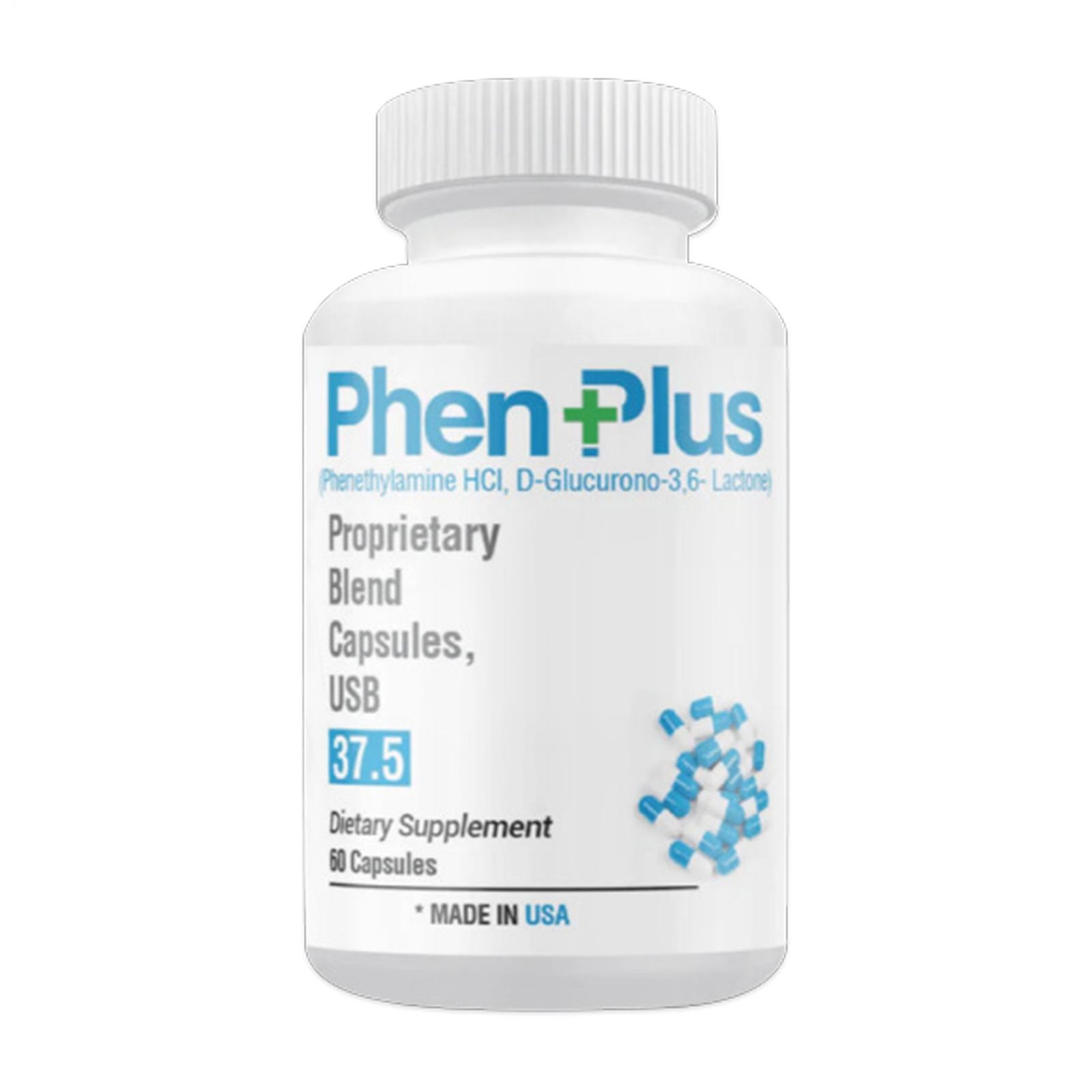 PhenPlus 37.5 Max strenght fat burner appetite suppressant diet pill strong.