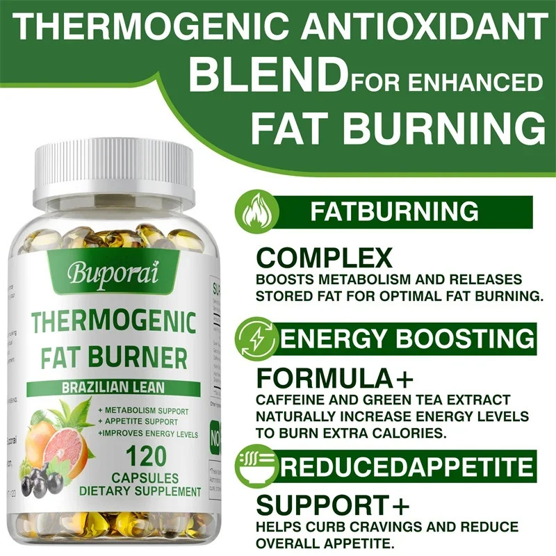 Thermogenic Fat Burner 120pcs – Control Appetite, Provide Energy, Metabolism
