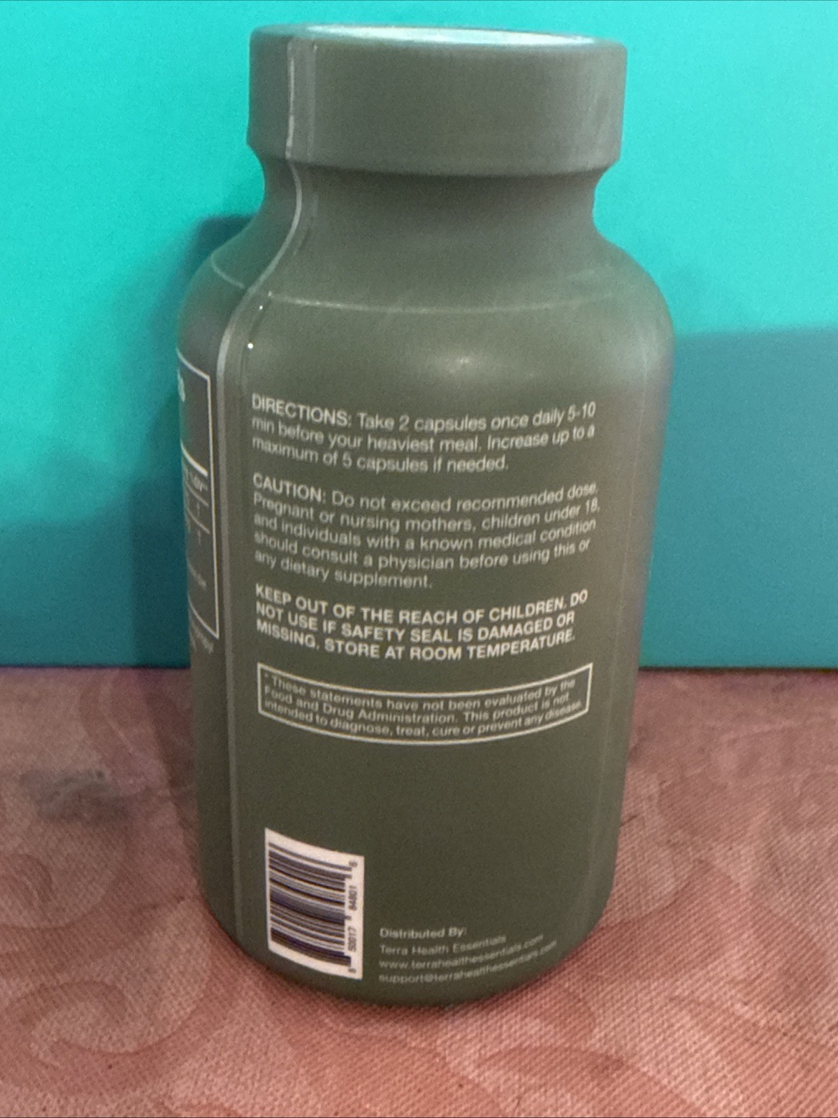TerraHealth Reflux Inhibitor Capsules – Digestive Support-90 Capsules-08/2026