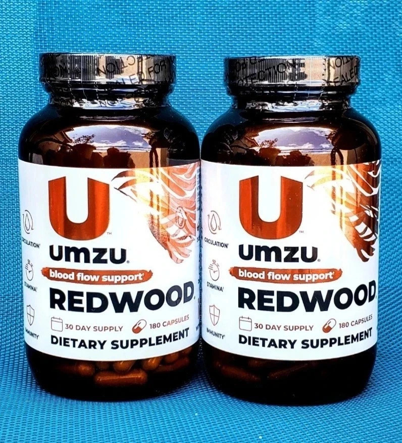 UMZU Redwood Nitric Oxide Booster – 180 Capsules- Pack of 2 with free shipping