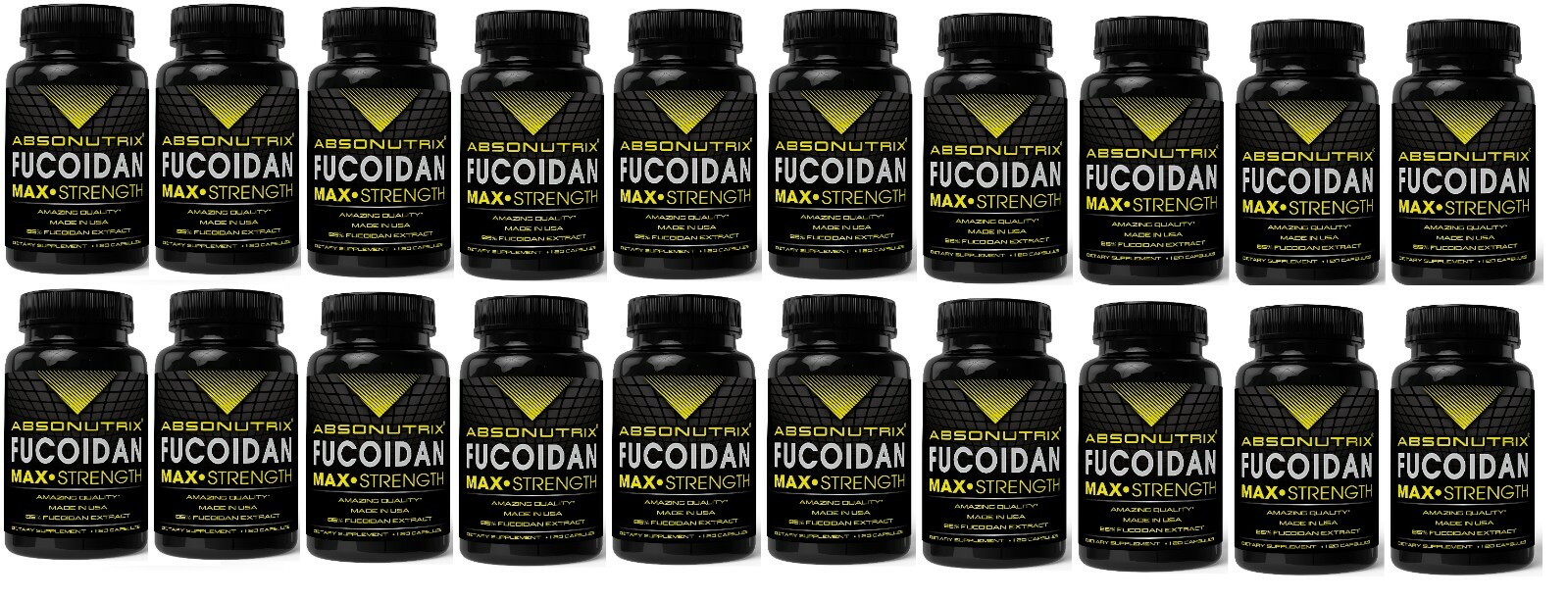 20 Absonutrix Fucoidan Atlantic Brown Sea Weed 500 mg Laminaria Japonica 120 cap