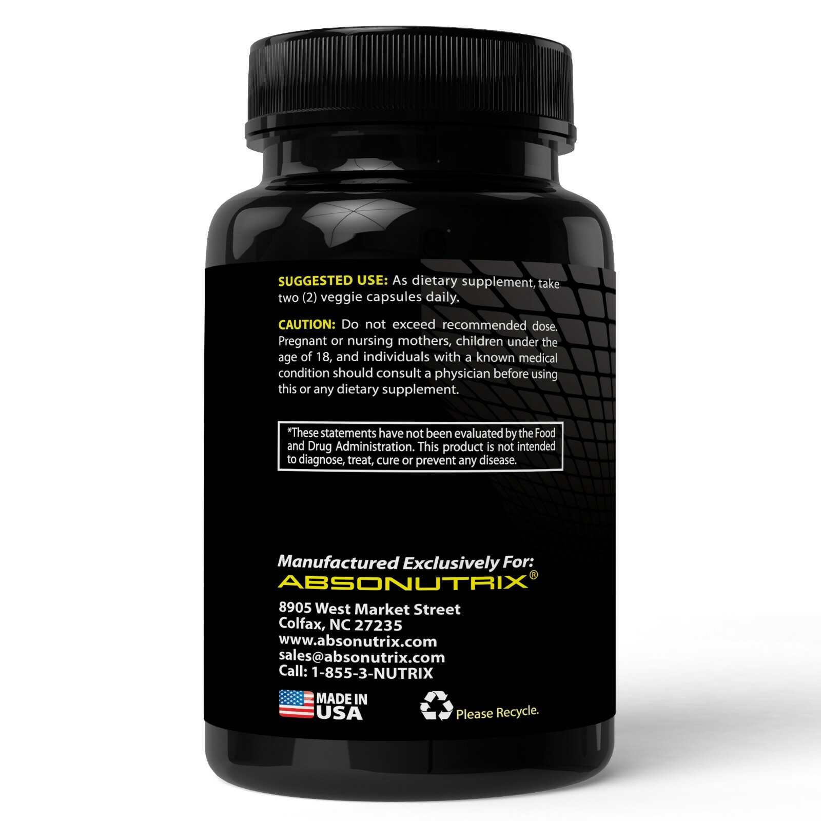 20 Absonutrix Fucoidan Atlantic Brown Sea Weed 500 mg Laminaria Japonica 120 cap