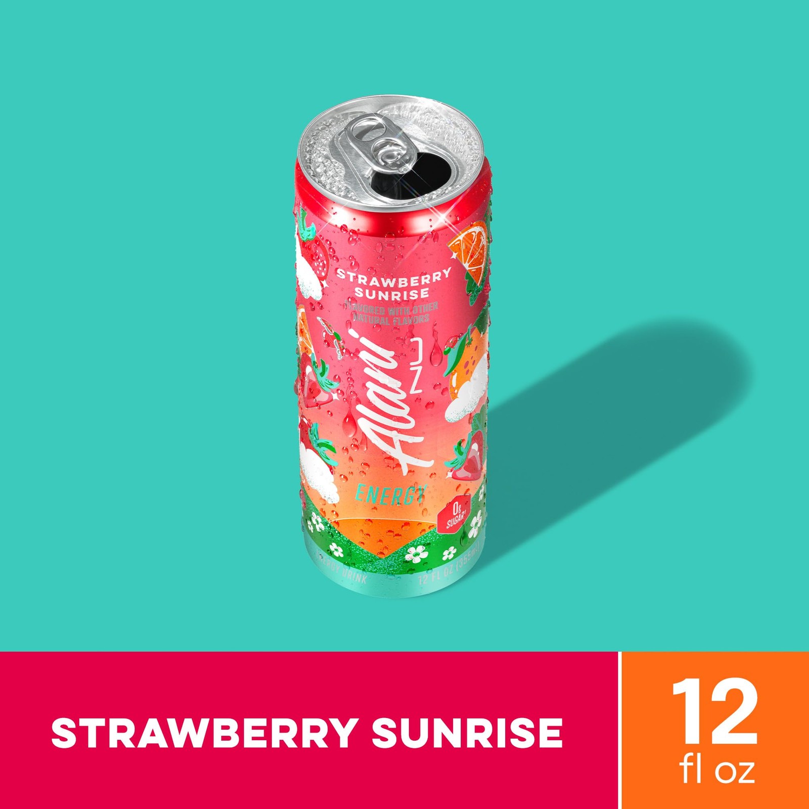 Alani Nu STRAWBERRY SUNRISE Sugar Free, Low Calorie Energy Drinks, 200mg Caff…