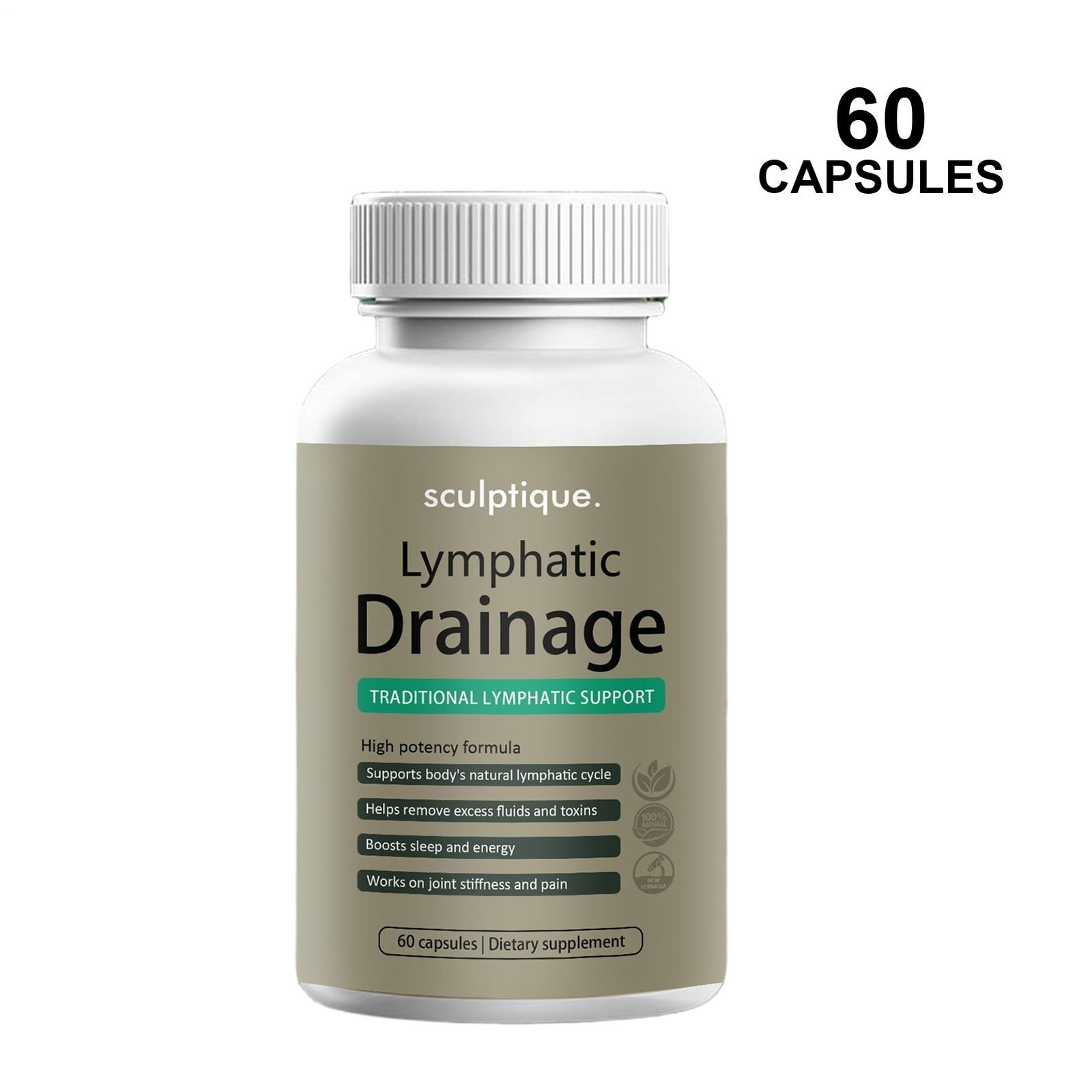Lymphatic Drainage Supplements Natural Herbal for Immune Health Fluid Balance