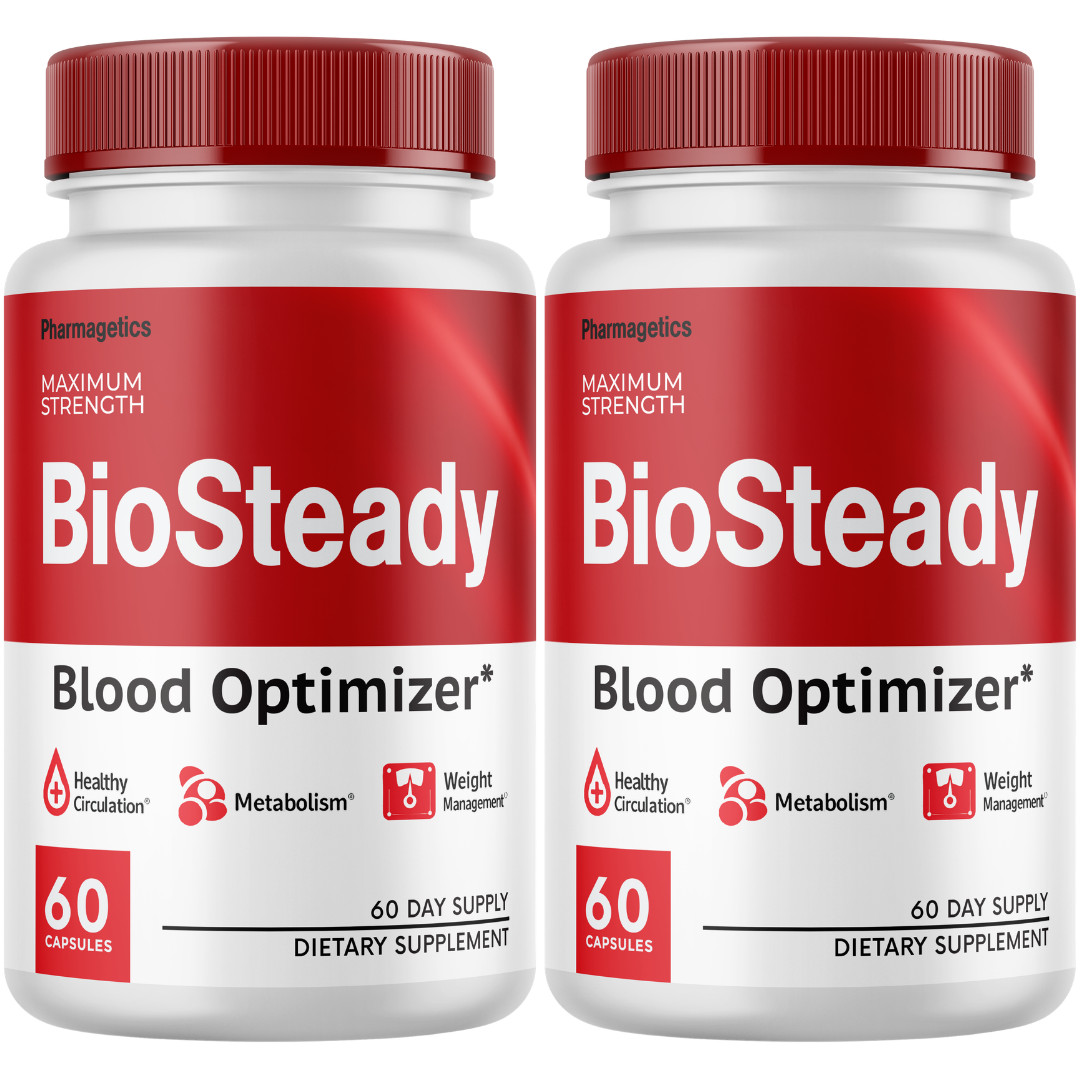 BioSteady Blood Optimizer Metabolism Support Supplement w/ Cinnamon -2 Bottles