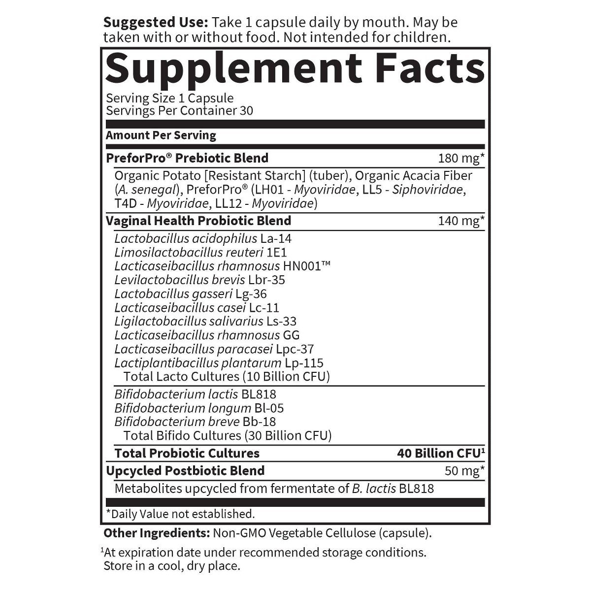 Garden of Life Feminine pH Probiotic Capsules – 30ct