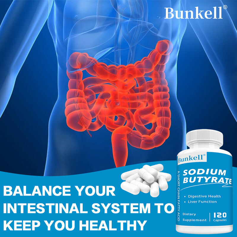 Sodium Butyrate Capsules – Supports Liver And Gut Function Health 120 Capsules