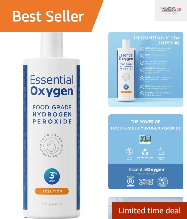 Multi-Purpose Hydrogen Peroxide Cleaner – 16 fl oz for Fruits, Veggies & More