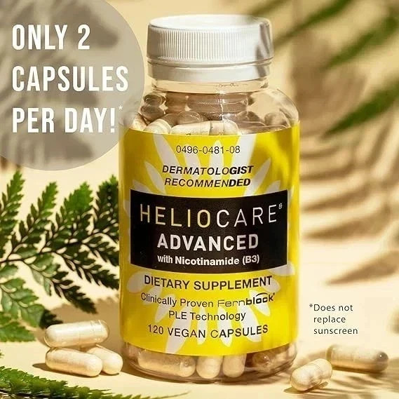 Heliocare Advanced Nicotinamide B3 Skin Health 120 Capsules Exp: 07/2027 NEW Pro