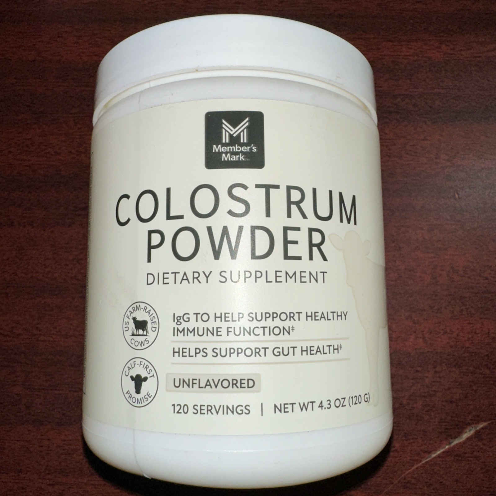 Member’s Mark Colostrum Powder Unflavored 4.3 Oz EXP 09/2027