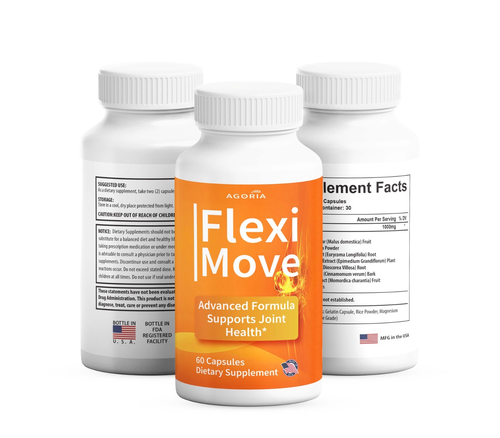 (6 Pack) Flexi Move Joint Support Advanced Formula Supplement FlexiMove Capsules