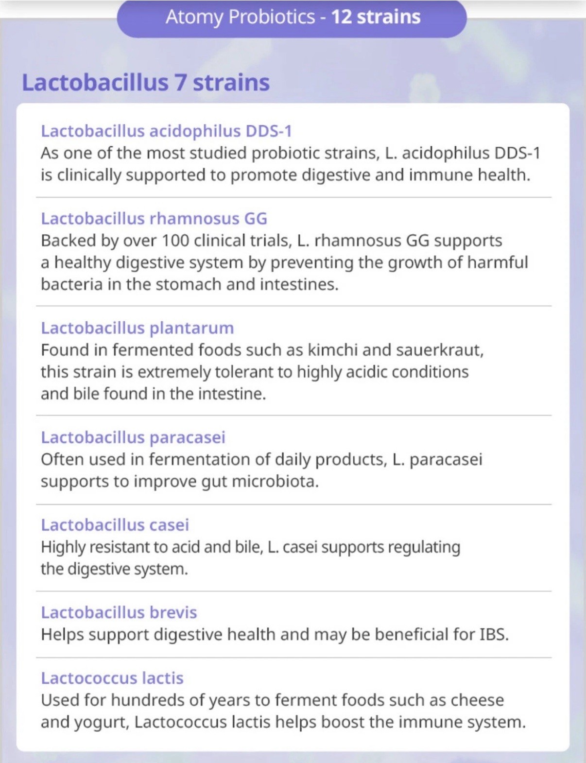 Atomy Probiotics Digestive Balance & Health Supplement – 60 FREE SHIPPING