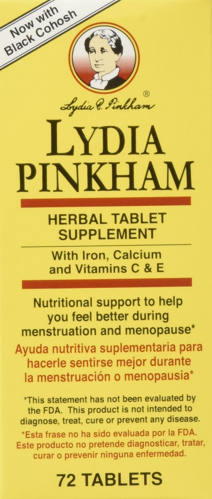 Lydia Pinkham Herbal Supplement Tablets for 150 Count (Pack of 1), White