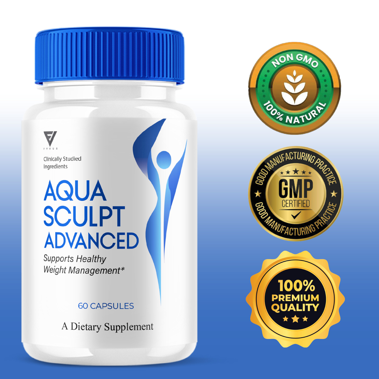 (5 Pack) Aqua Sculpt Pills AquaSculpt Capsules Weight Management (300 Capsules)