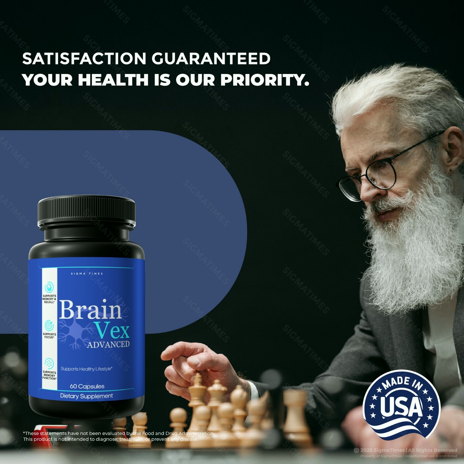 Brain Vex Advanced, BrainVex Advanced Formula for Memory & Brain Health -5PK