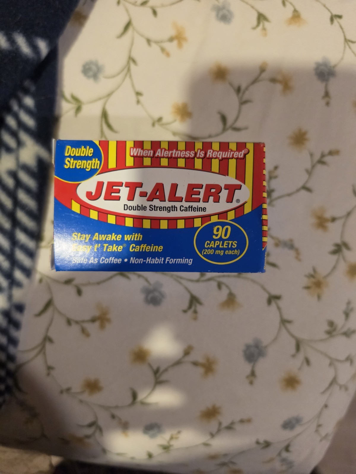 Jet-Alert Double Strength Caffeine 200mg 90 caplets exp: 10/2030