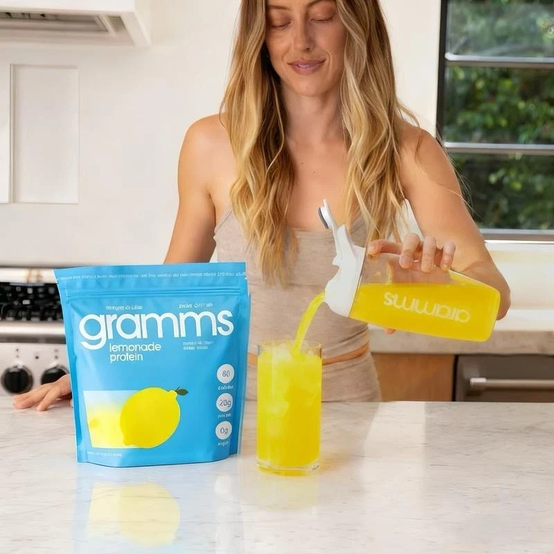 Gramms Lemon Flavor GrassFed Clear Whey Isolate Protein Powder pure protein