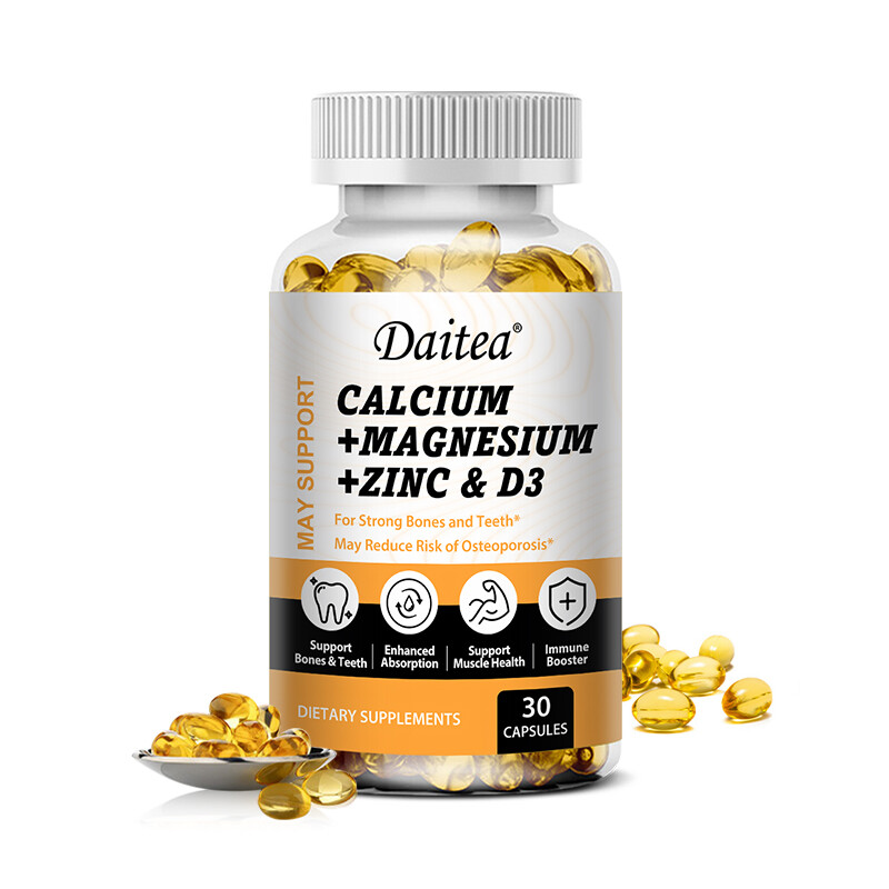 Calcium Magnesium Zinc with Vitamin D3 Strong For Bone Health Muscle Improvement