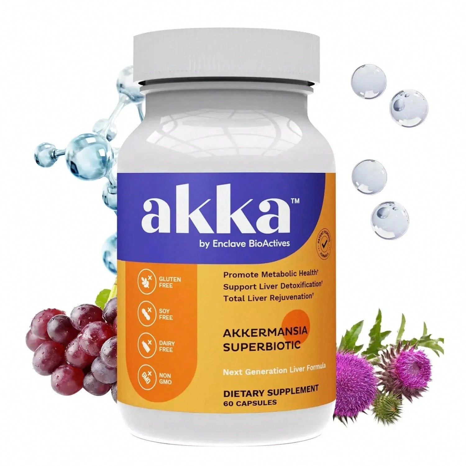 AKKA Premium Liver Cleanse Detox & Repair Supplement – Milk Thistle & Superbioti