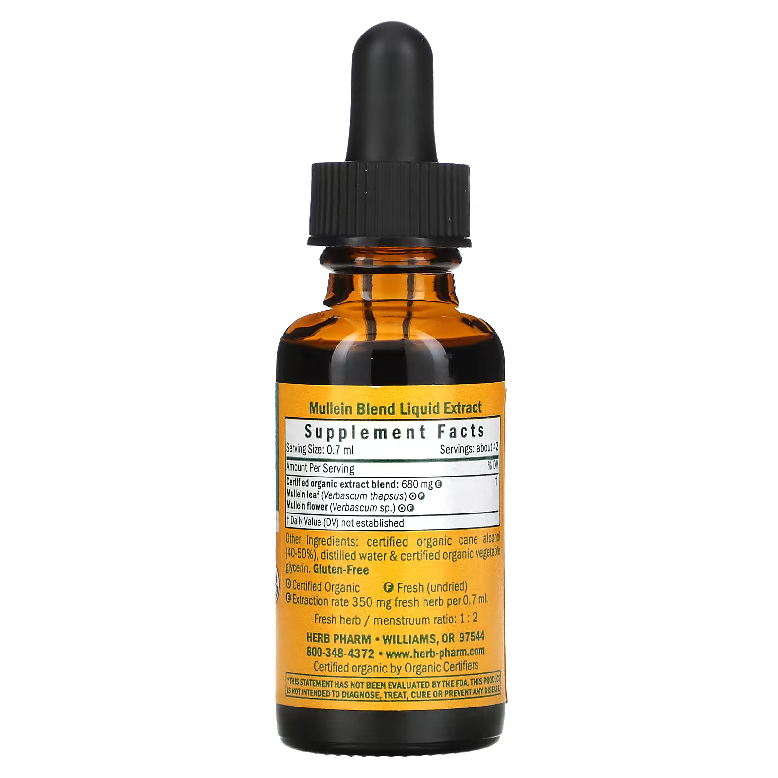 2 X Herb Pharm, Mullein Blend, 1 fl oz (30 ml)