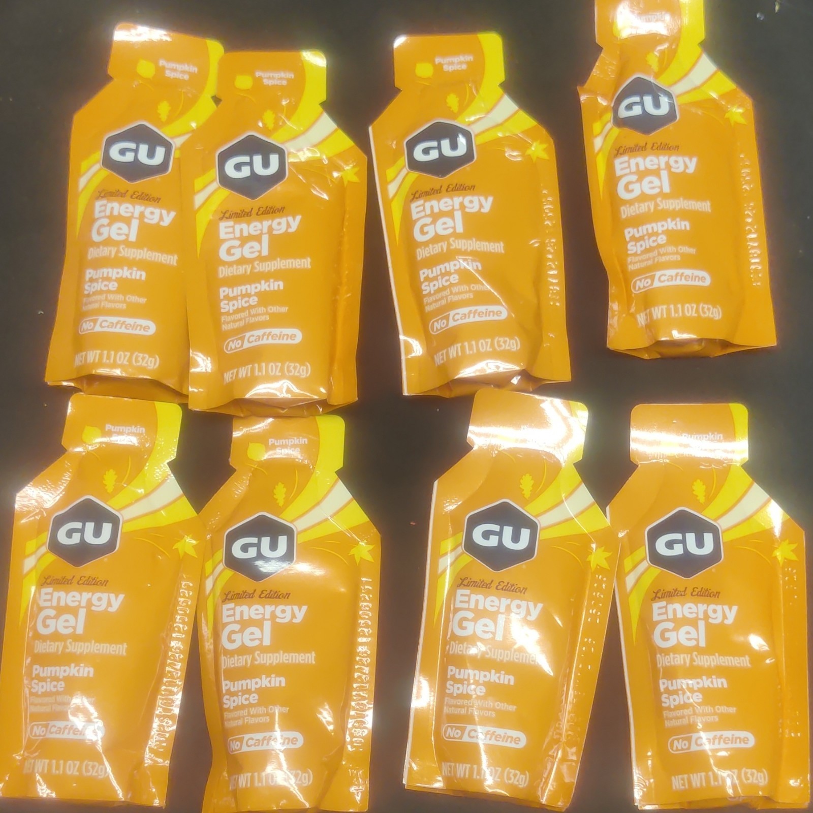 GU Energy Gel Pumpkin Spice Limited Edition – Lot of 16 Packets – EXP 12/26