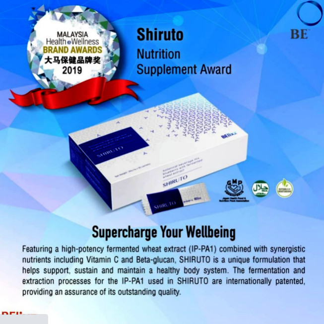 SHIRUTO BElixz -Vitamin of Immunity 30 sachets ORIGINAL! ( 4 BOX ) DHL SHIP