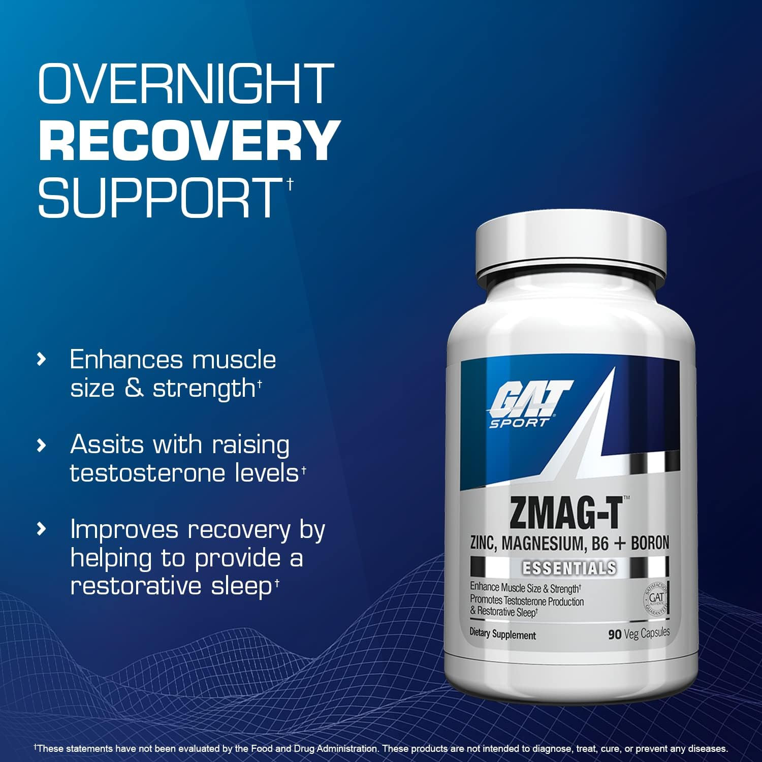 Essentials ZMAG-T Zinc, Magnesium, B6 + Boron, 90 Veg Capsules