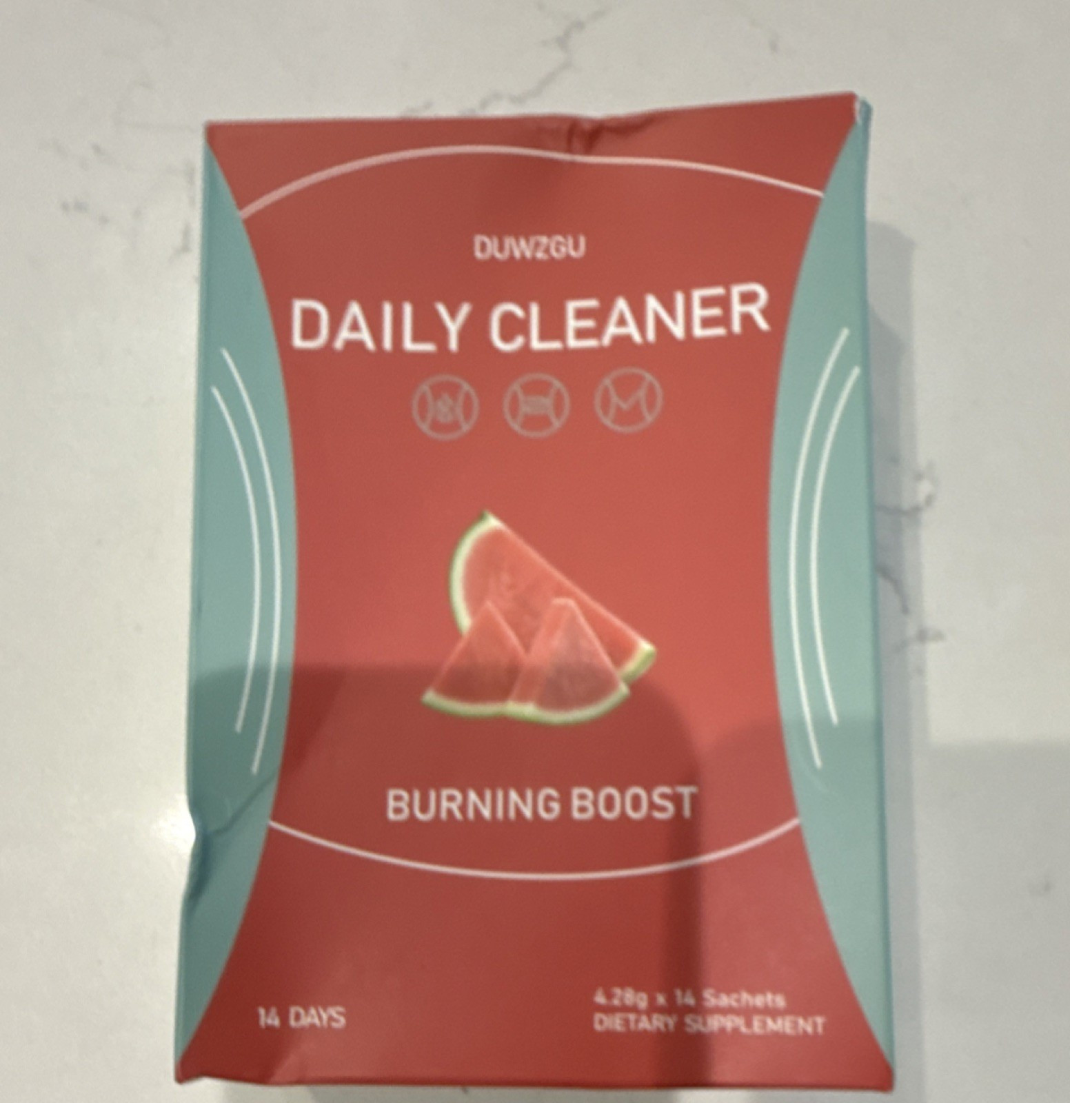 DUWZGU Detox Cleansing Sachets Watermelon 14 Days L-Theanine Magnesium Artichoke