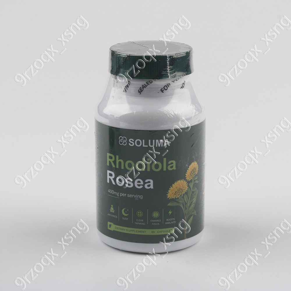 Soluma Rhodiola Rosea, 400mg Per Serving With Bioperine, 60 Capsules 1-3 pack