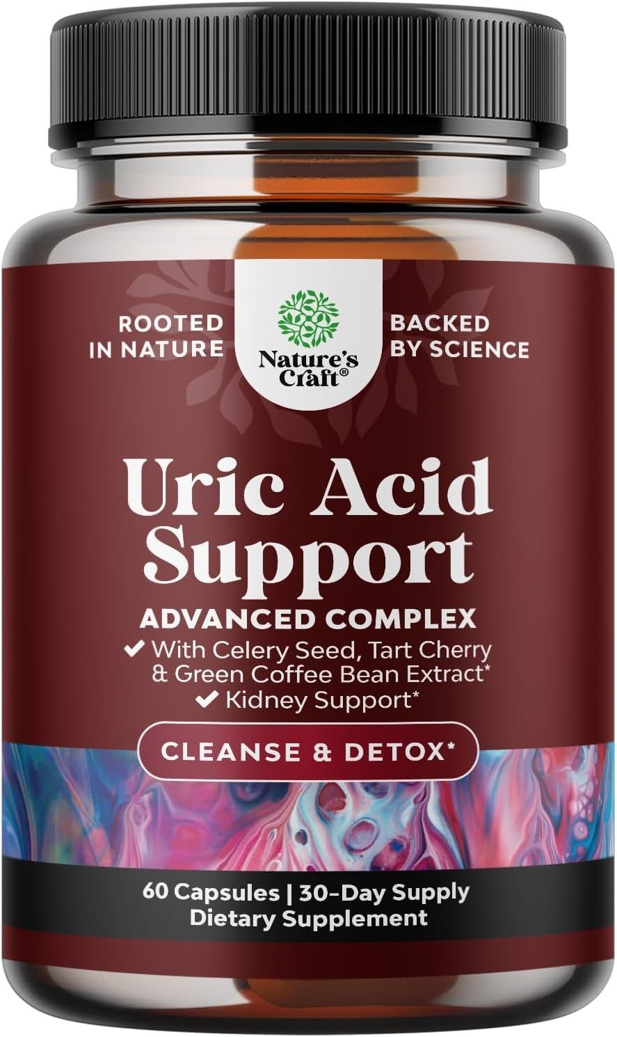 Green Coffee Bean Extract for Uric Acid Cleanse & Detox Kidney Cleanser – 60 Ct