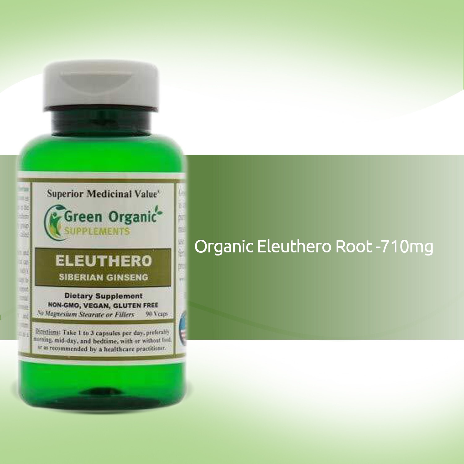 Green Organic Supplements’ Eleuthero, Siberian Ginseng
