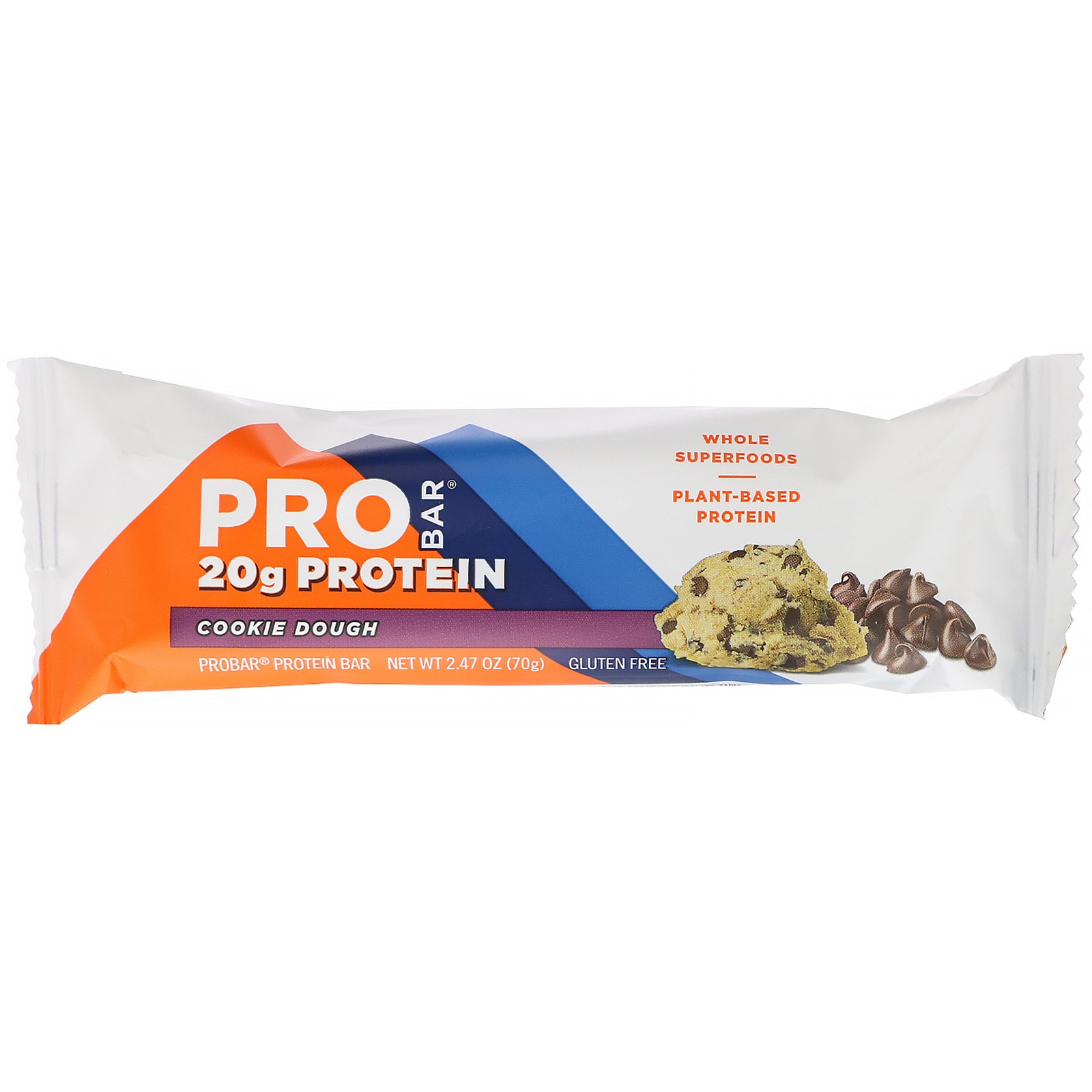 Protein Bar, Cookie Dough, 12 Bars, 2.47 oz (70 g) Each