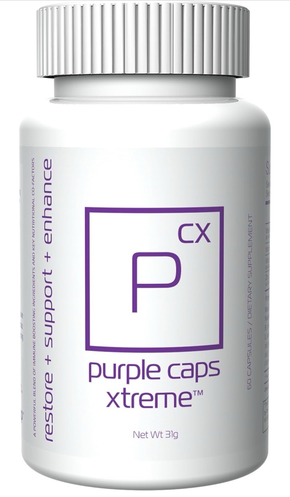 BHIP Purple Caps Xtreme Supplement Vitamins and Minerals 60 Capsules – SEALED