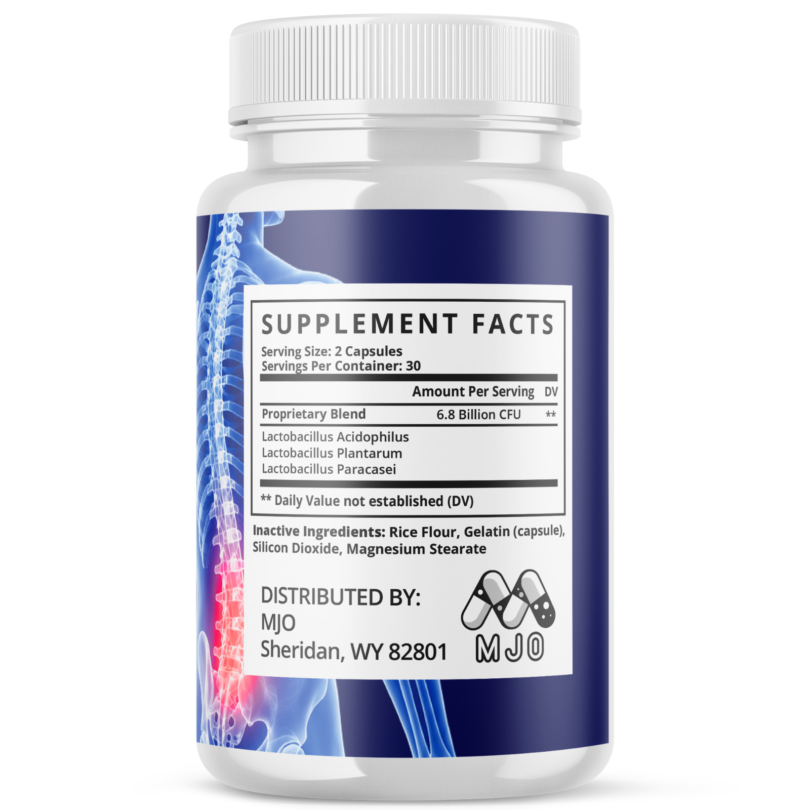 (1 Pack) Back Biome Probiotic Supplement for Back Health BackBiome 60 Capsules