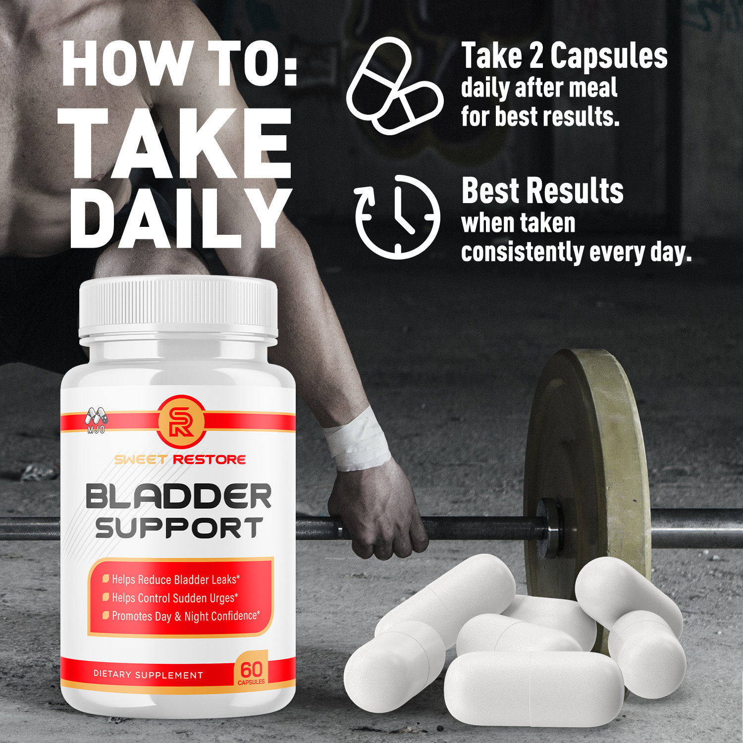 (3 Pack) Sweet Restore Bladder Control Advanced Bladder Supplement 180 Capsules