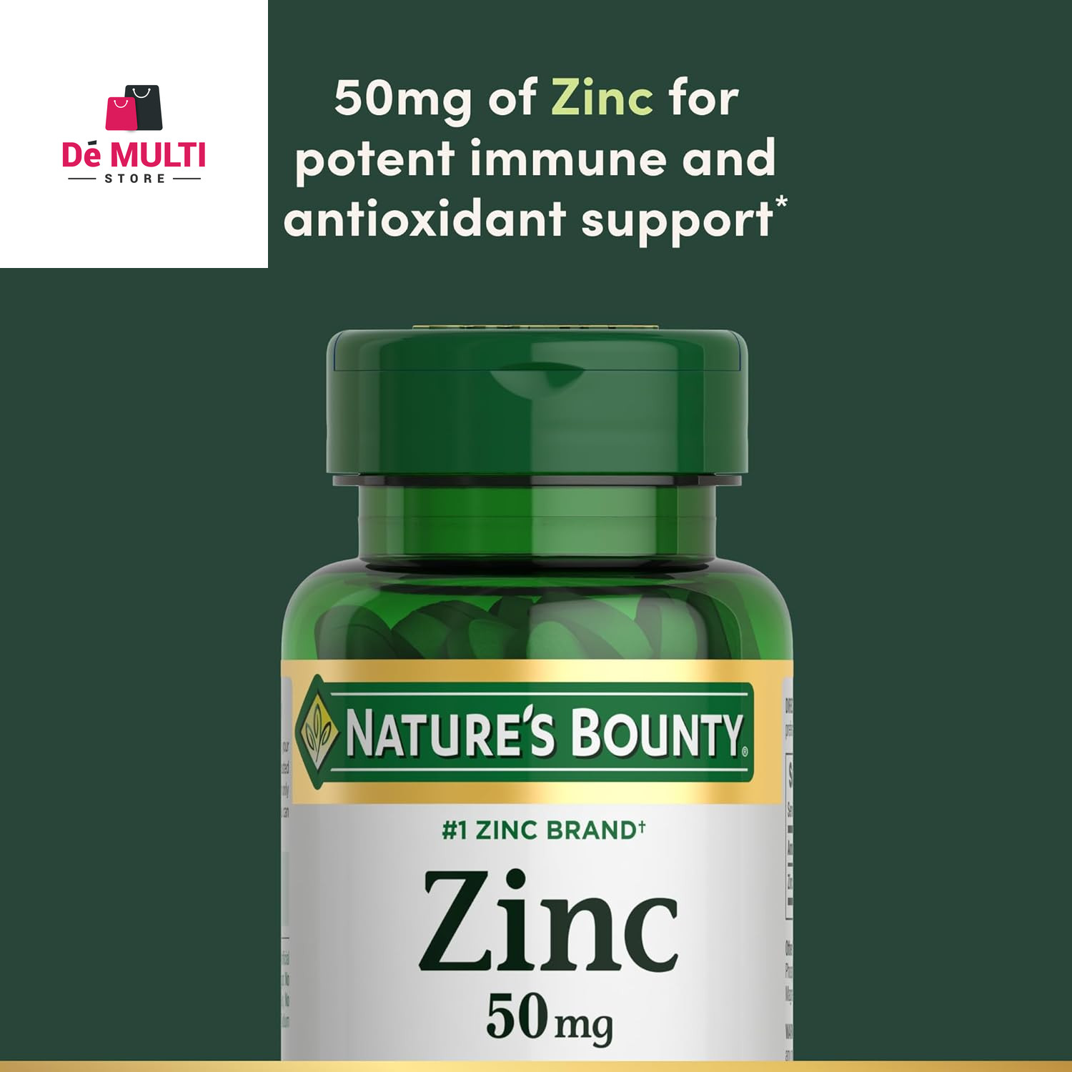 Zink Supports Immune Health 50mg 100 ct Caplets