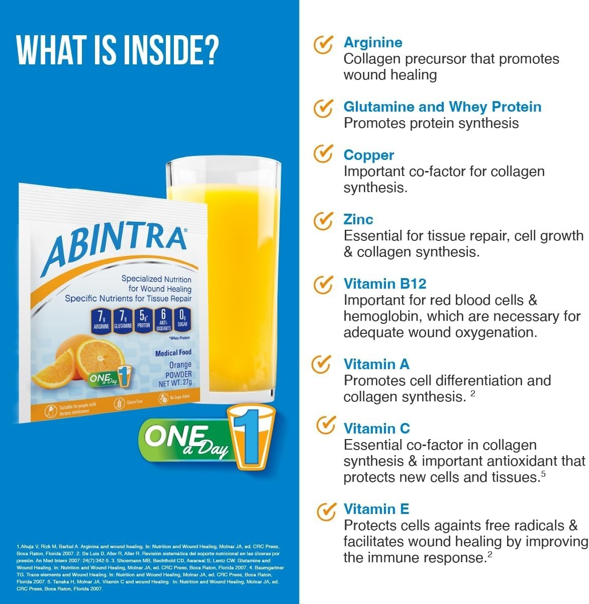 Arginine & Glutamine Wound Healing Powder, 6 Packets