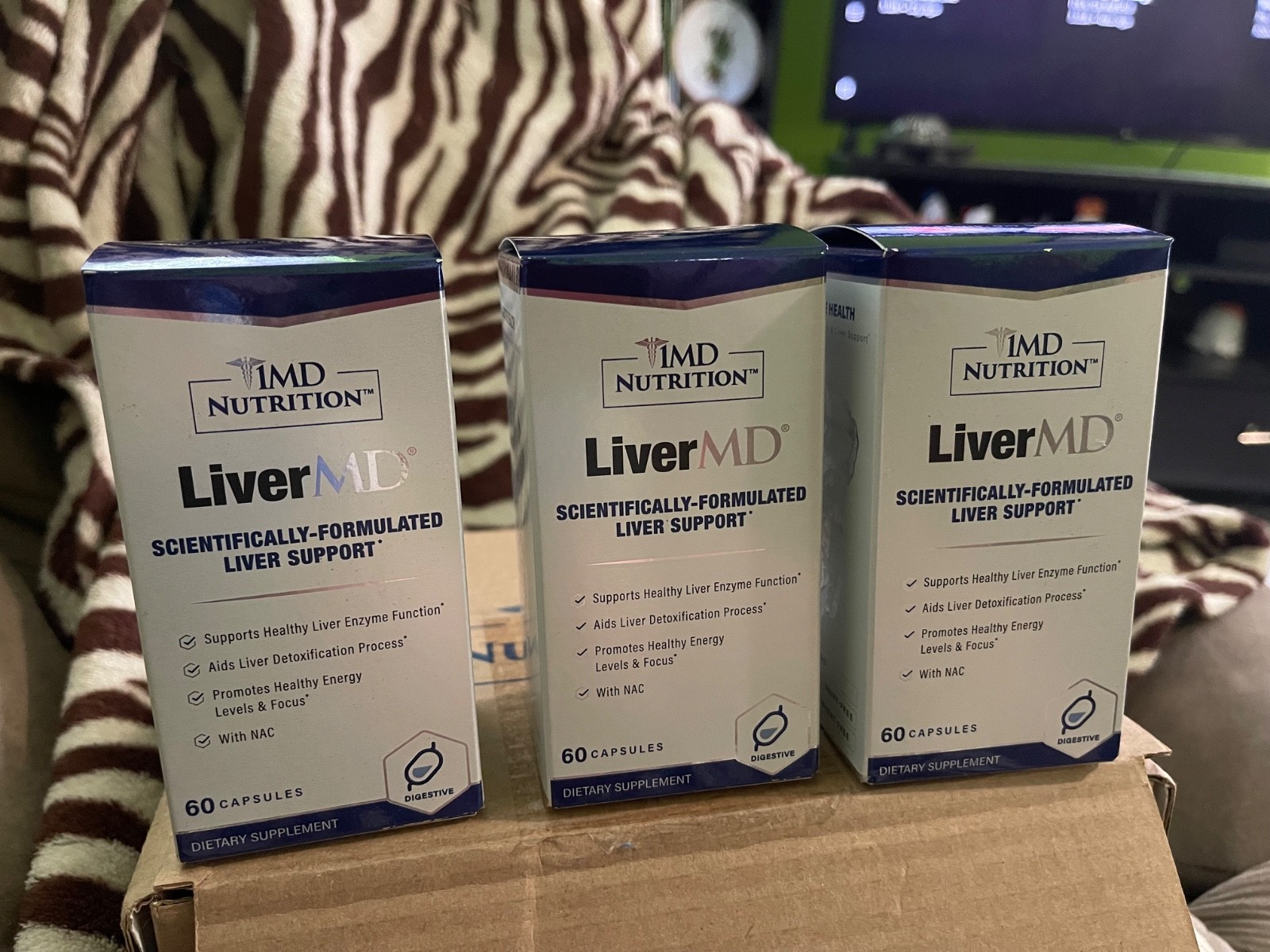 3 Packs 1MD Nutrition LiverMD – Liver Support Supplement New | Exp 08/2026
